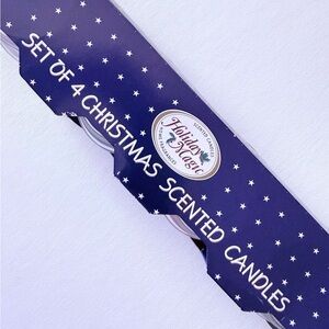 Holiday Magic Candles in Glass Votives Set of 4